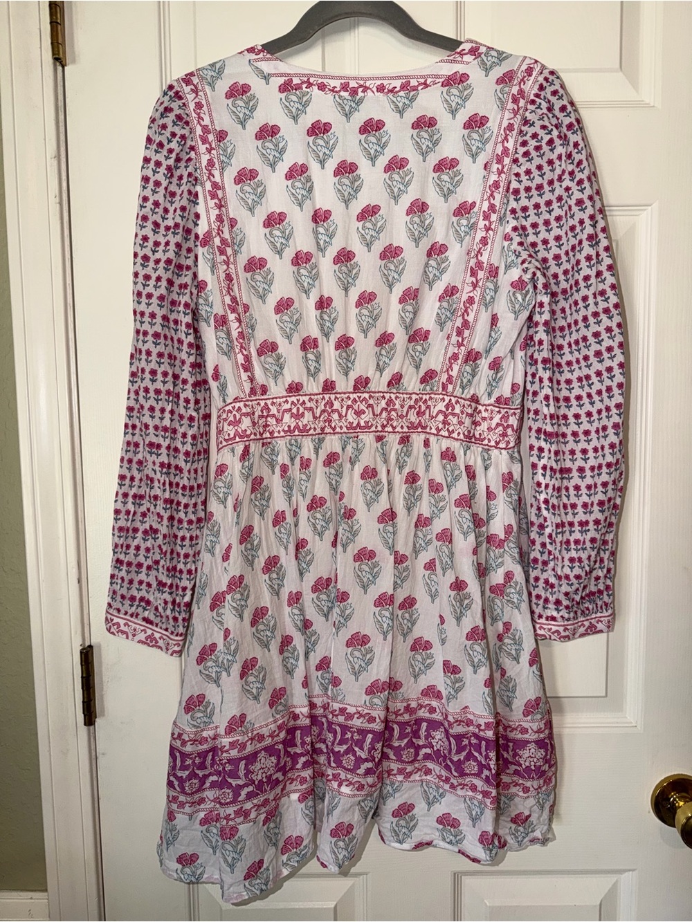 Haute Hippie Pink and White Floral Tunic Dress - Picture 5 of 8